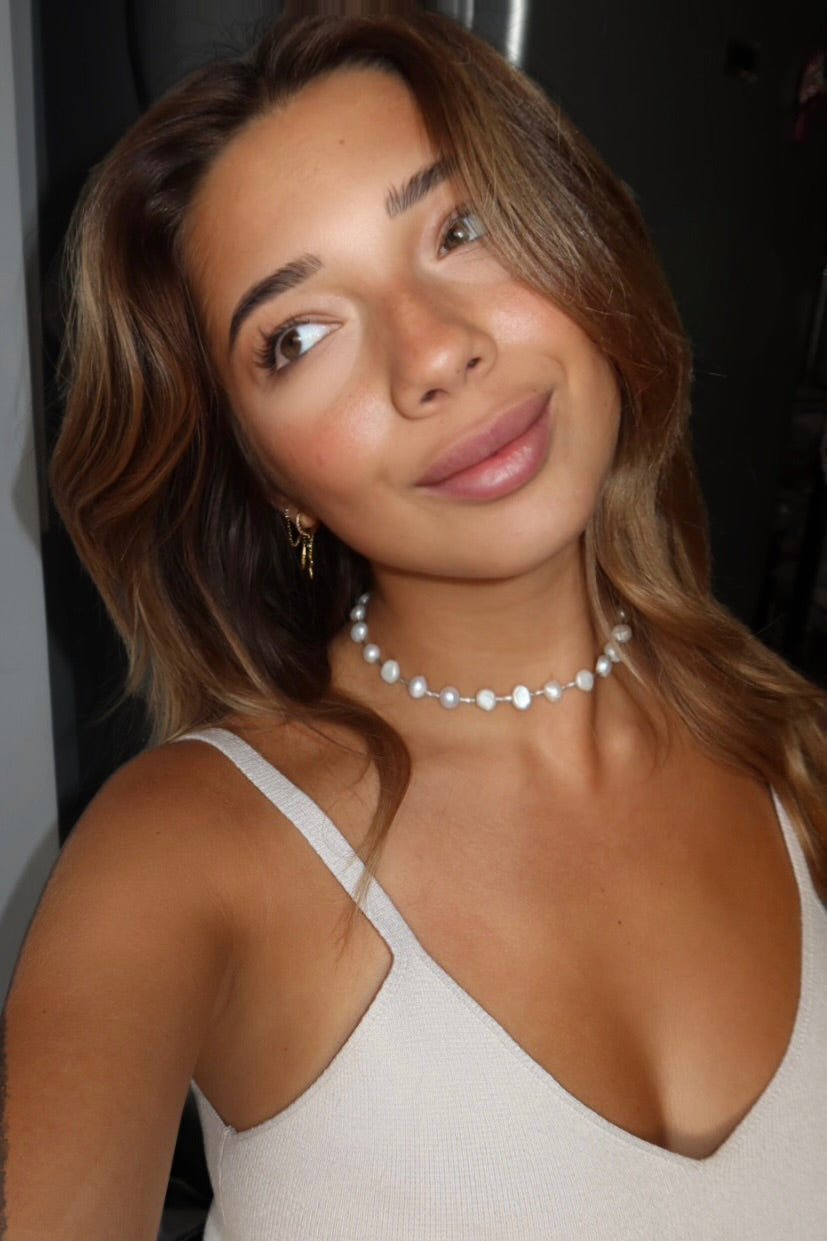 Collier perles d’eau douce et argent