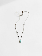 Collana Larimar e Perle d'acqua dolce