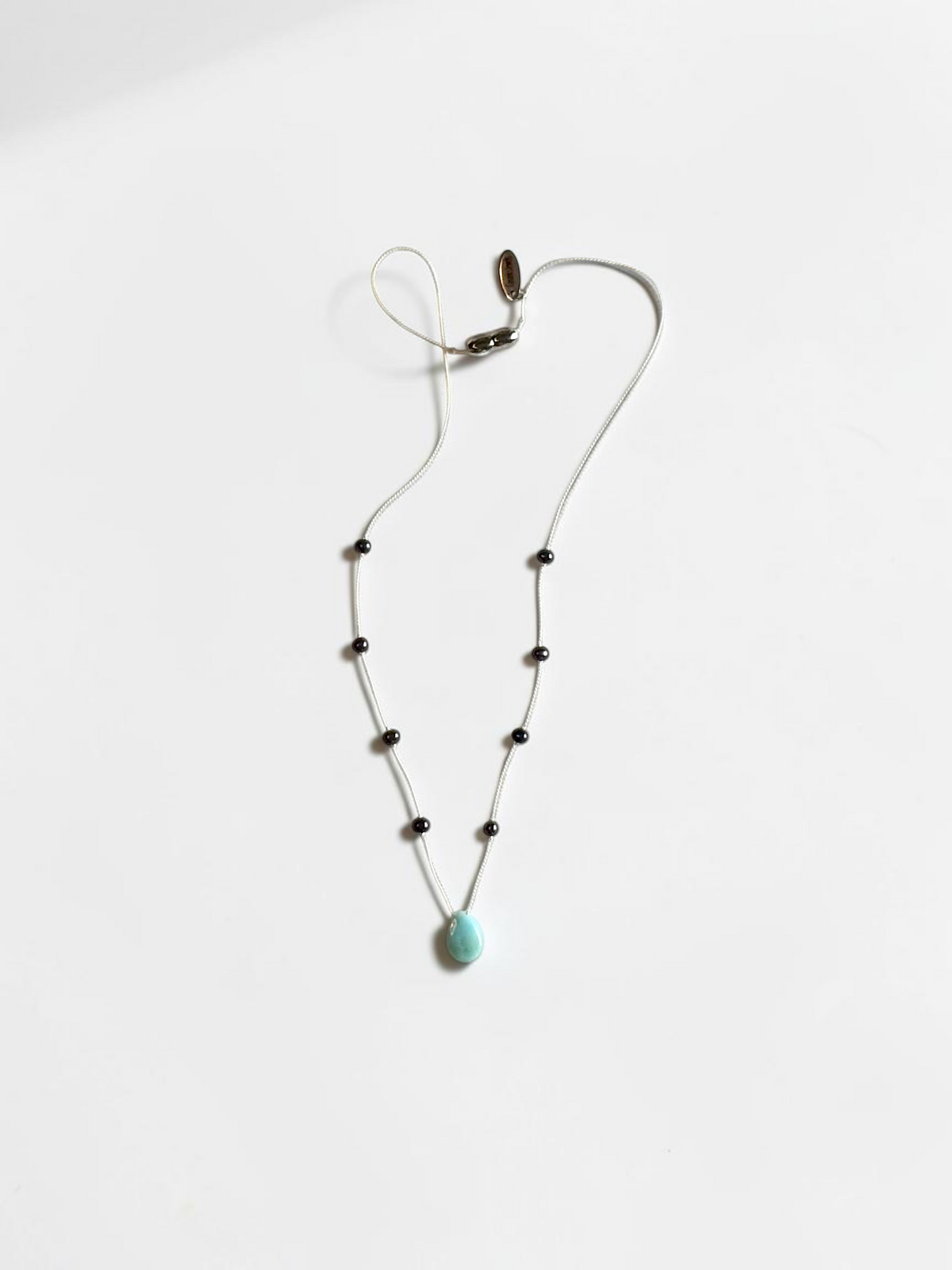 Collana Larimar e Perle d'acqua dolce