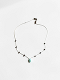 Collana Larimar e Perle d'acqua dolce