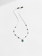 Collana Larimar e Perle d'acqua dolce