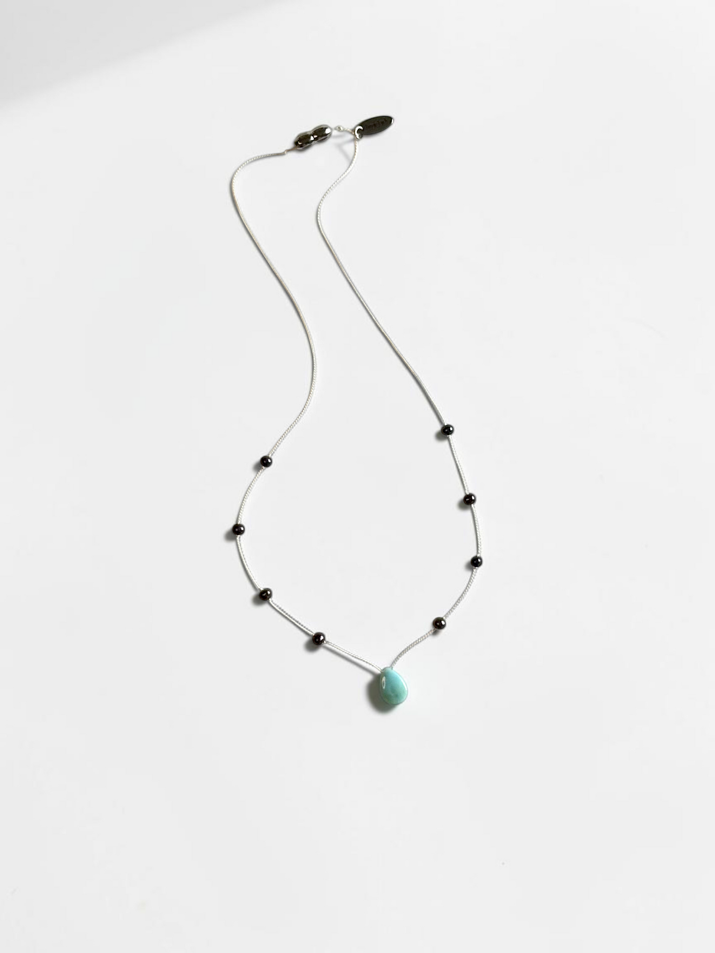 Collier Larimar & Perles d’eau douce