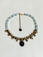 Collana Charms Giada e Lapislazzuli