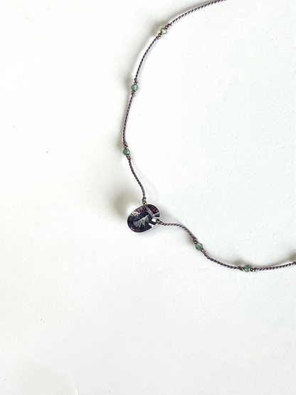 Collier Quartz mystique & Apatite