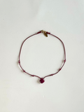 Collana in Tavorite su seta