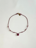 Collana in Tavorite su seta