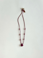 Collana in Tavorite su seta