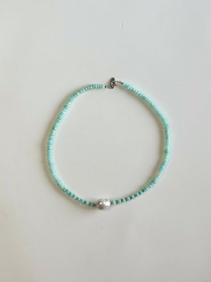 Perle baroque, Opale & Apatite