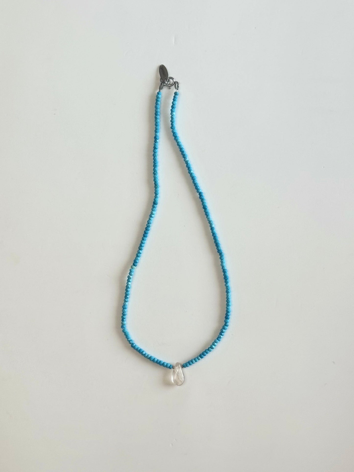 Collier Quartz rose & Howlite Turquoise