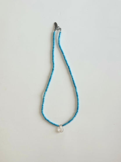 Collier Quartz rose & Howlite Turquoise