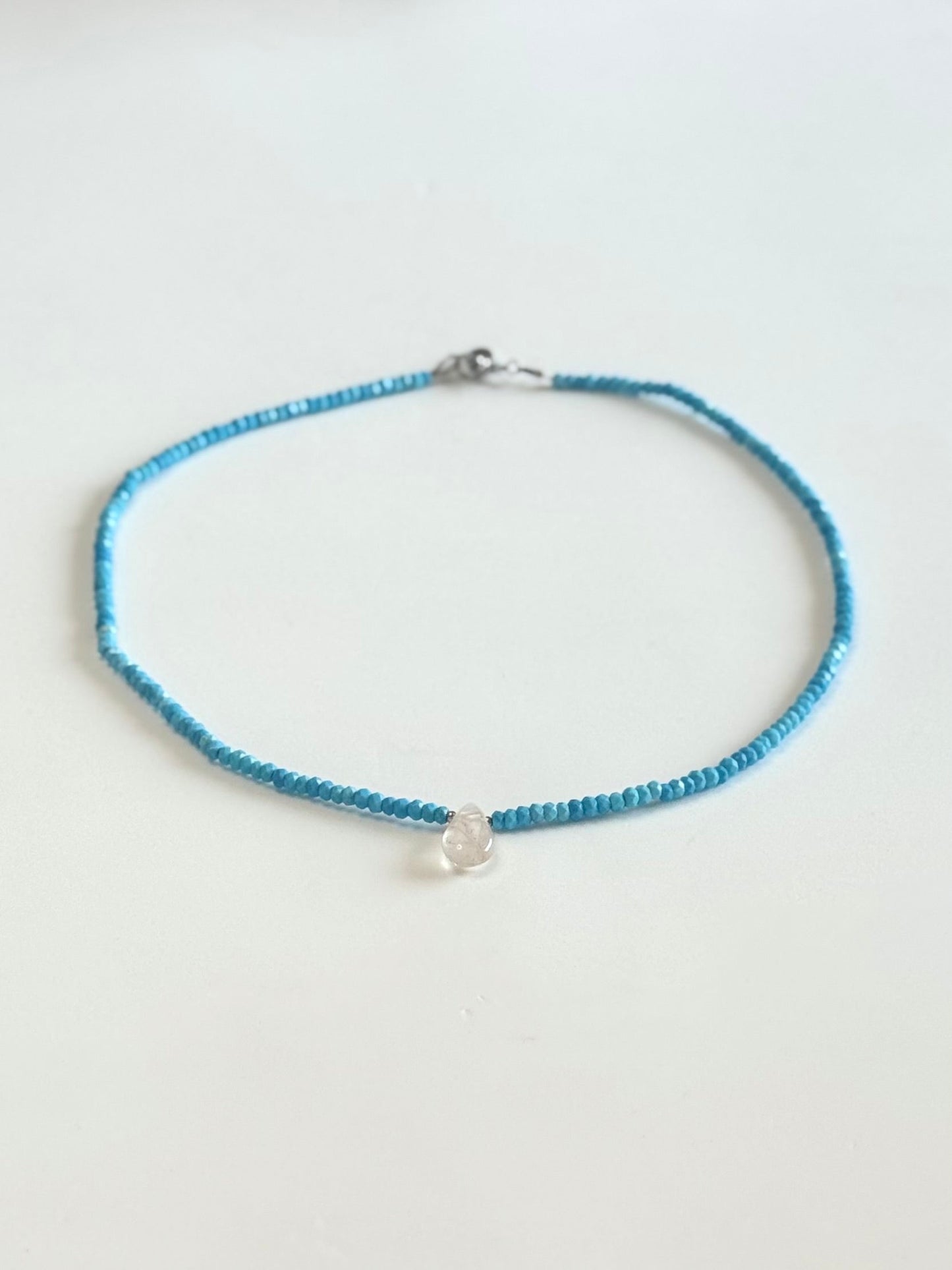 Collier Quartz rose & Howlite Turquoise