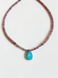 Collana Turchese, Tormalina e Rodonite — La guarigione in tutto il suo splendore