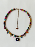Collana Charms Giada e Ametista — La saggezza del cuore risvegliato