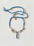 Collier Cristal de roche & Perle sur soie
