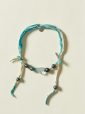 Collana Perle di Tahiti & Cristallo di rocca su seta
