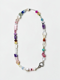 Collana multi pietre preziose e perle d'acqua dolce — Il grande raduno