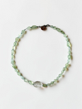 Collana Prehnite & Cristallo di rocca — La chiarezza del cuore