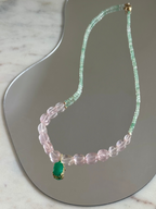 Collana MultiQuarzo e Giada — La saggezza del cuore