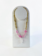 Collana Apatite gialla e Calcedonio — La dolcezza che avanza