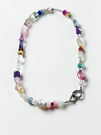 Collana multi pietre preziose e perle d'acqua dolce — Il grande raduno