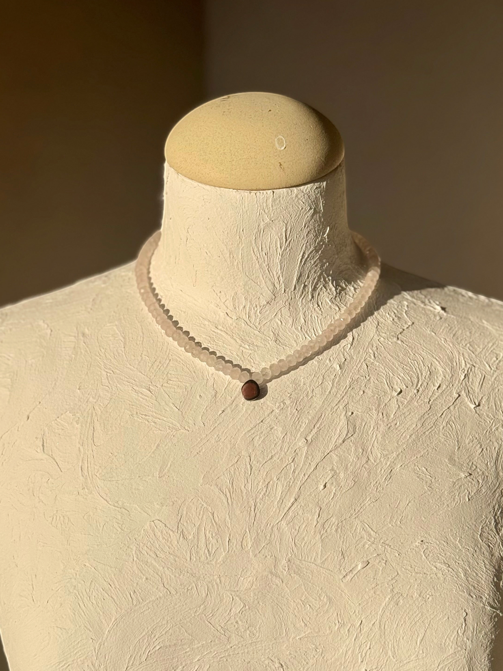 Collier Quartz rose & Tourmaline melon d’eau — Harmonie du cœur et douceur intérieure