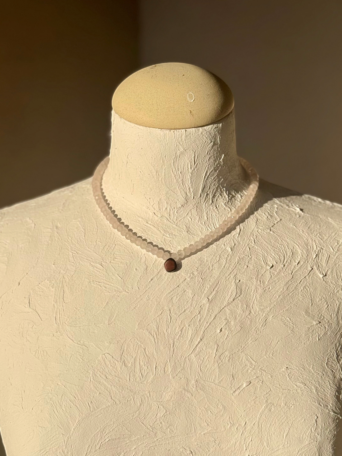Collier Quartz rose & Tourmaline melon d’eau — Harmonie du cœur et douceur intérieure
