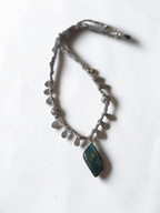 Collana Labradorite su seta