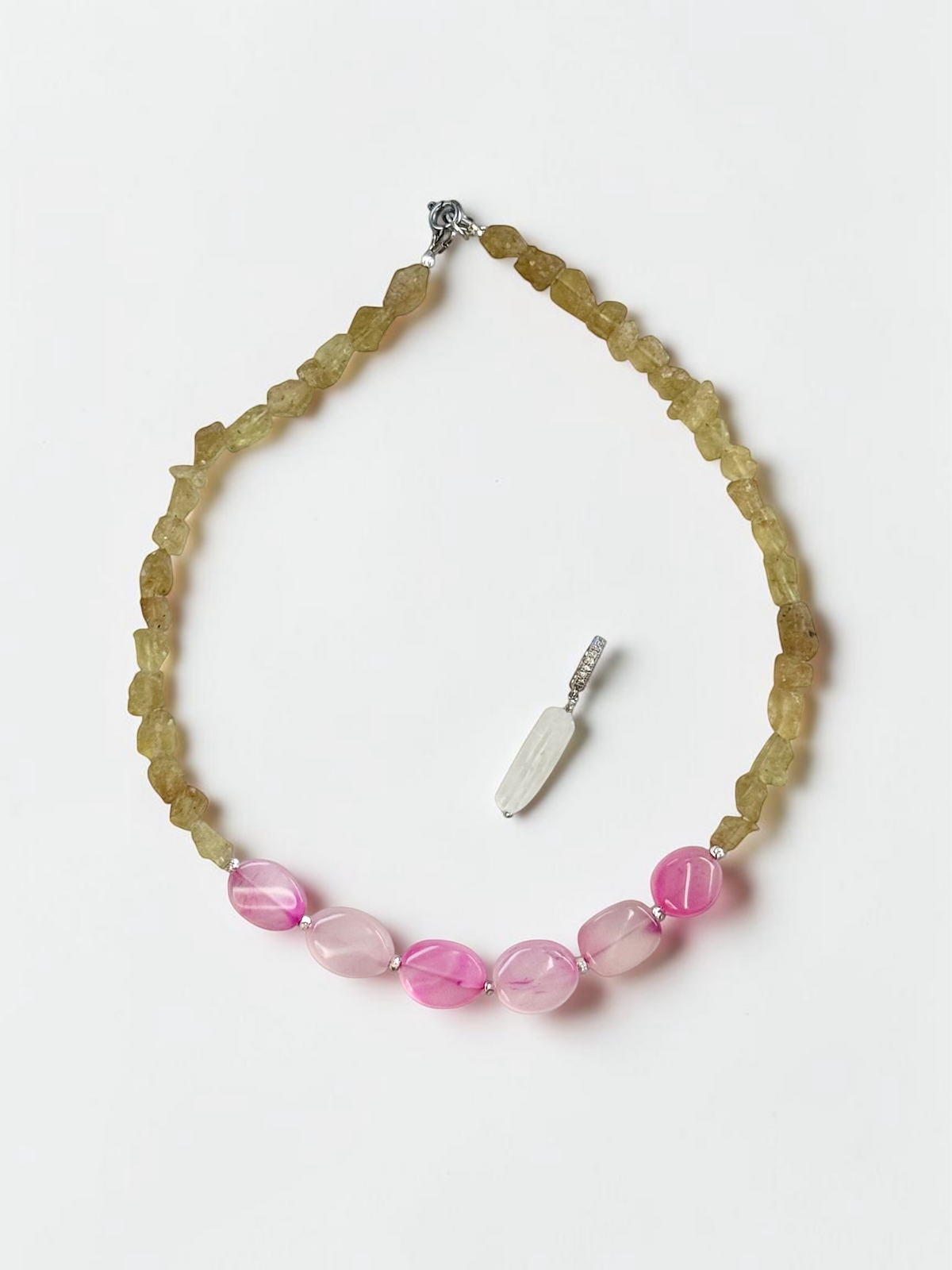 Collana Apatite gialla e Calcedonio — La dolcezza che avanza