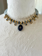 Collana Charms Giada e Lapislazzuli