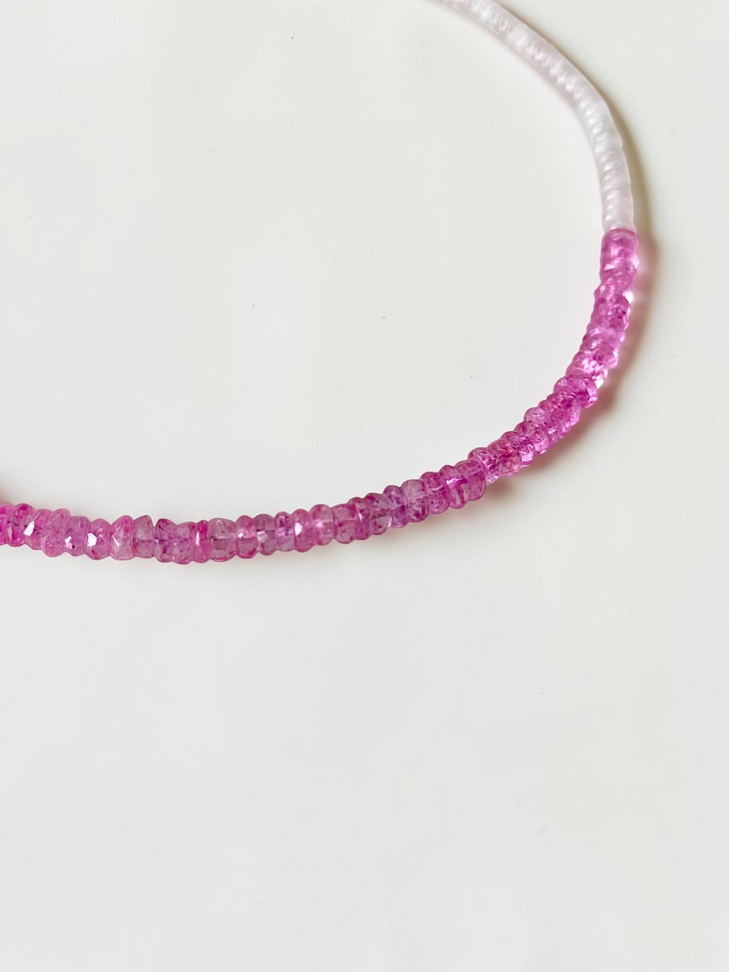 Collier Topaze & Quartz rose — La douceur infinie