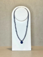Halskette Angelit & Lapislazuli – Der Ruf des inneren Himmels