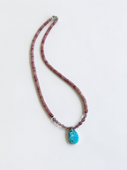 Collana Turchese, Tormalina e Rodonite — La guarigione in tutto il suo splendore