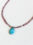 Collana Turchese, Tormalina e Rodonite — La guarigione in tutto il suo splendore