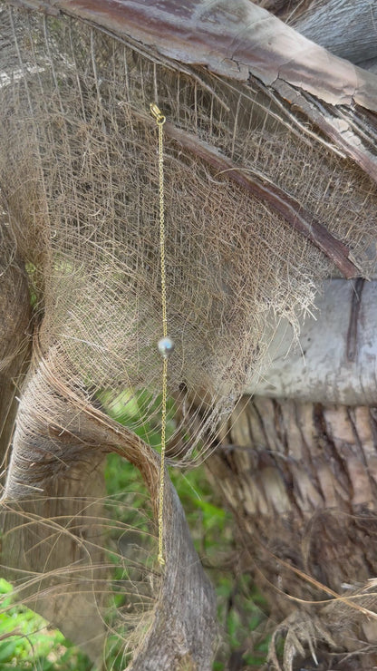 Bracelet perle de Tahiti sur Acier doré
