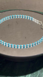 Collier Turquoise, Cristal de Roche & perle d’eau douce
