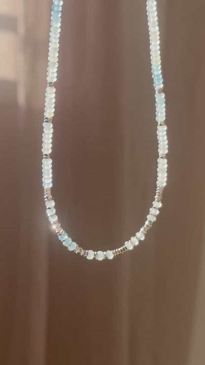 Colliers Aigue-marine – Sérénité et Communication